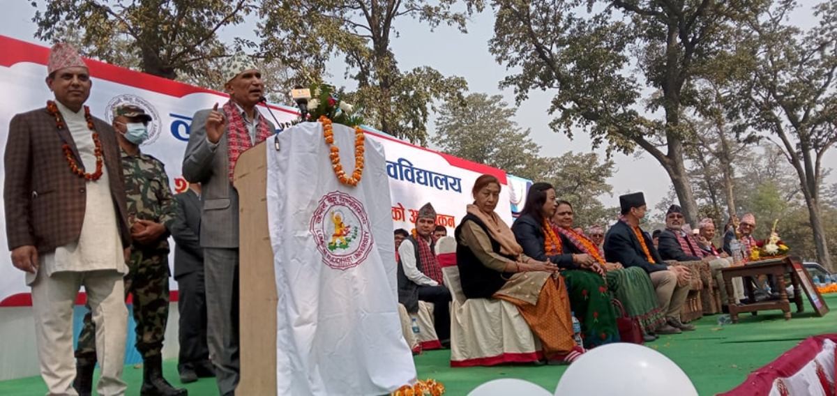 बौद्ध विश्वविद्यालयको देवदहमा डीन कार्यालय उद्घाटन