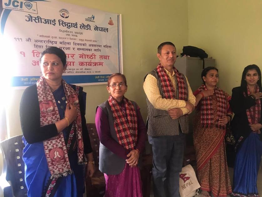 अन्तरराष्ट्रिय महिला दिवसमा जेसिआई सिद्धार्थको अन्तरक्रिया 