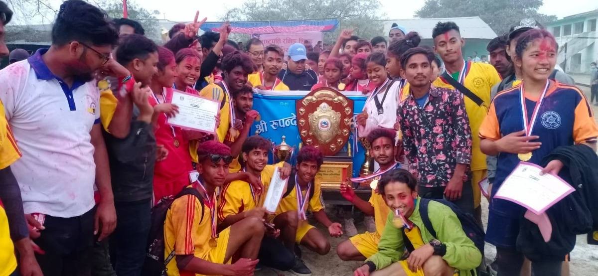 प्रथम राष्ट्रपति कप रनिङ शिल्ड लिलारामलाई