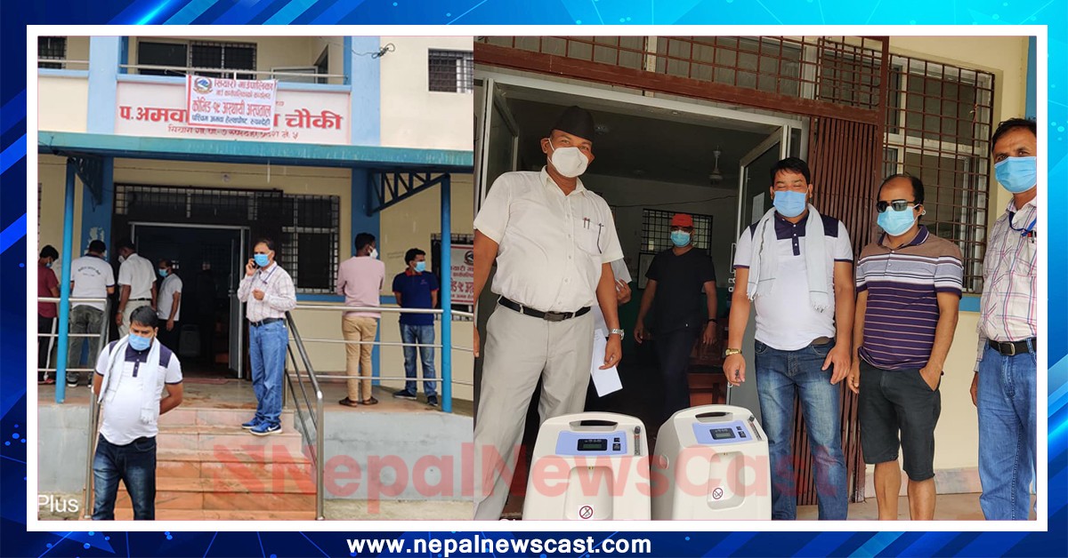 पूर्व मन्त्री भुसालले दिए अक्सिजन कन्सन्ट्रेटर