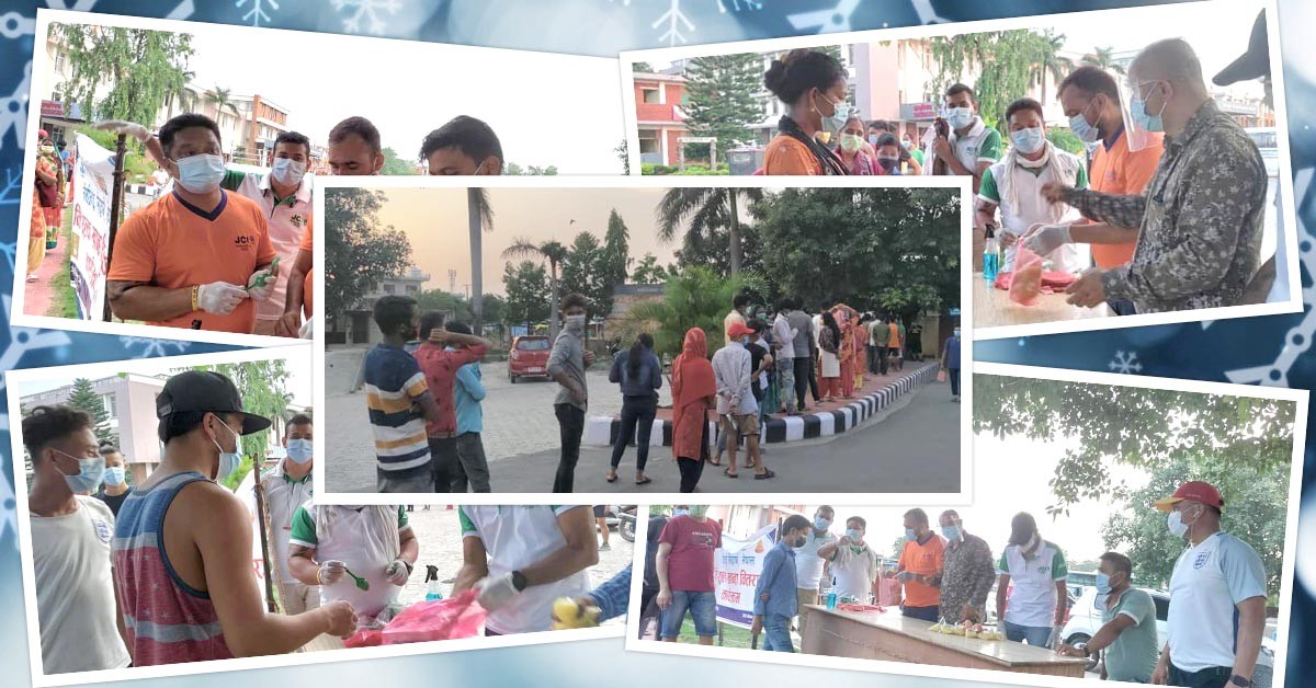 जेसिआई सिद्धार्थको खाना वितरण २४ औँ दिन पनि जारी