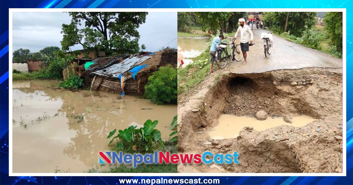 मर्चवारकाे मकरी र बैरिहवामा  सडक भत्काइयाे, मुख्यमार्ग र  मर्चवारसँगकाे सडक सम्पर्क विहिन