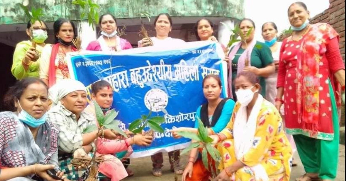 सक्षम सहारा बहुउद्देश्यीय  महिला समूहद्वारा  बृक्षारोपण