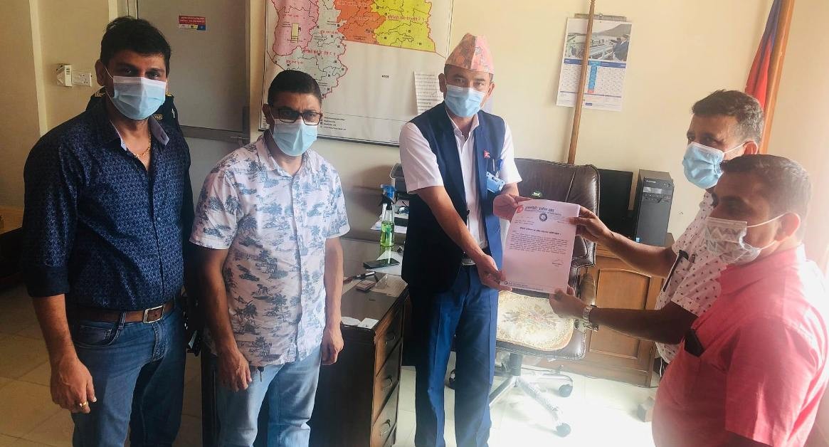 खोपकाे व्यवस्था गर्न रुपन्देही उद्योग संघको आग्रह