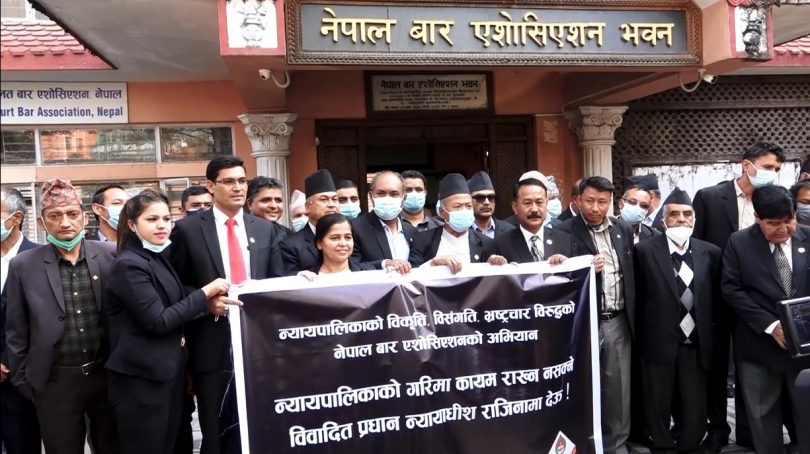 प्रधानन्यायाधीशको राजीनामा नआएपछि बार दोस्रो चरणको आन्दोलनको तयारीमा