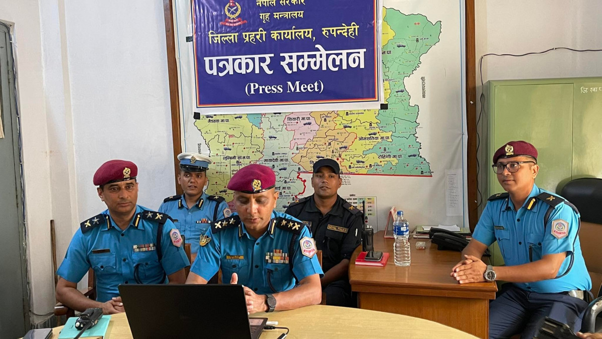 रुपन्देही प्रहरीद्धारा चाडपर्व लक्षित बिशेष सुरक्षा योजना सार्वजनिक