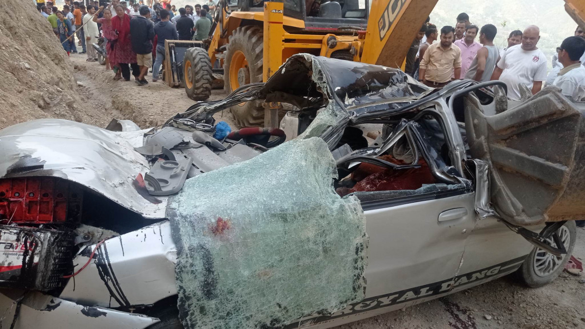 कार दुर्घटनामा ज्यान गुमाउने आठै जनाको  सनाखत