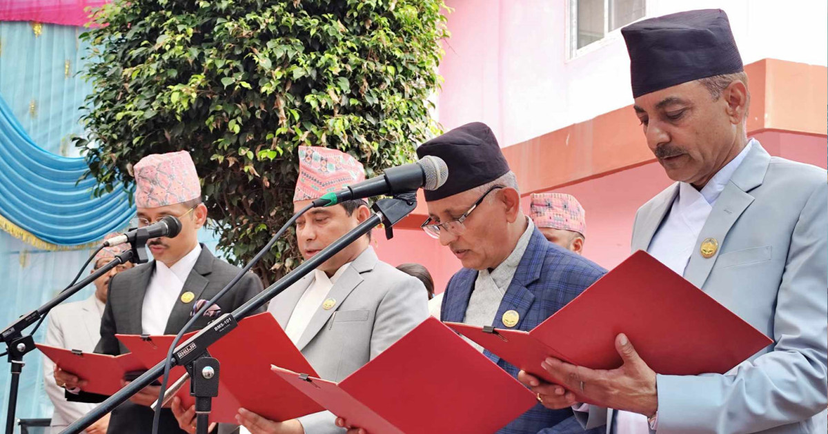लुम्बिनीमा नौ सदस्यीय मन्त्रिमण्डल विस्तार