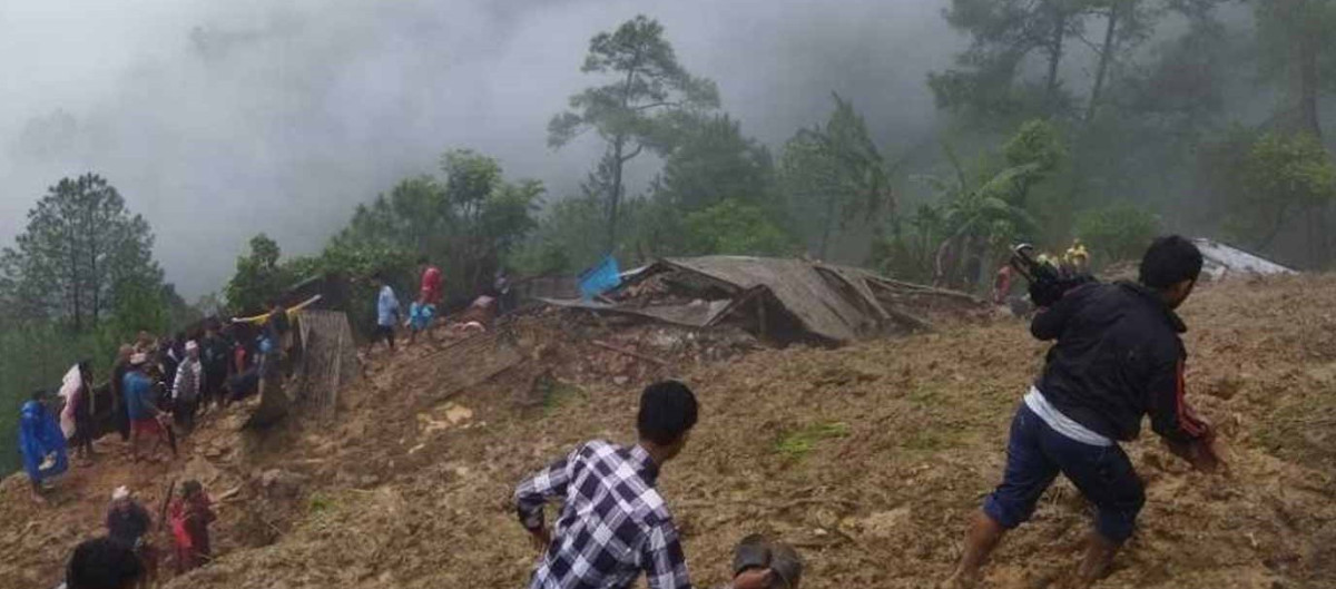 गुल्मीको मुसिकोटमा पहिरोमा परेर चारजनाको मृत्यु, दुई घाइते