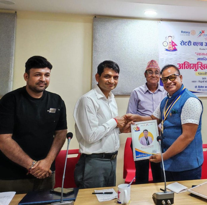 रोटरी लुम्बिनी सिद्धार्थनगरद्वारा मानसिक स्वास्थ्यसम्बन्धि अभिमुखीकरण