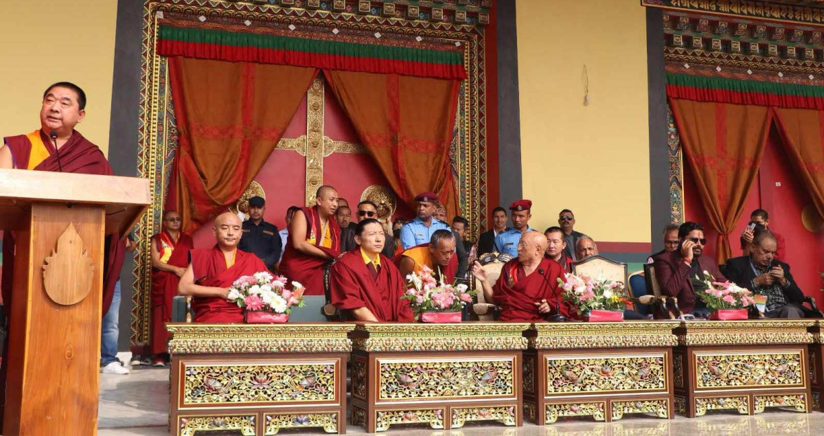 लुम्बिनीमा निमार्ण गरिएको हजार गुम्बा विहारको उद्घाटन