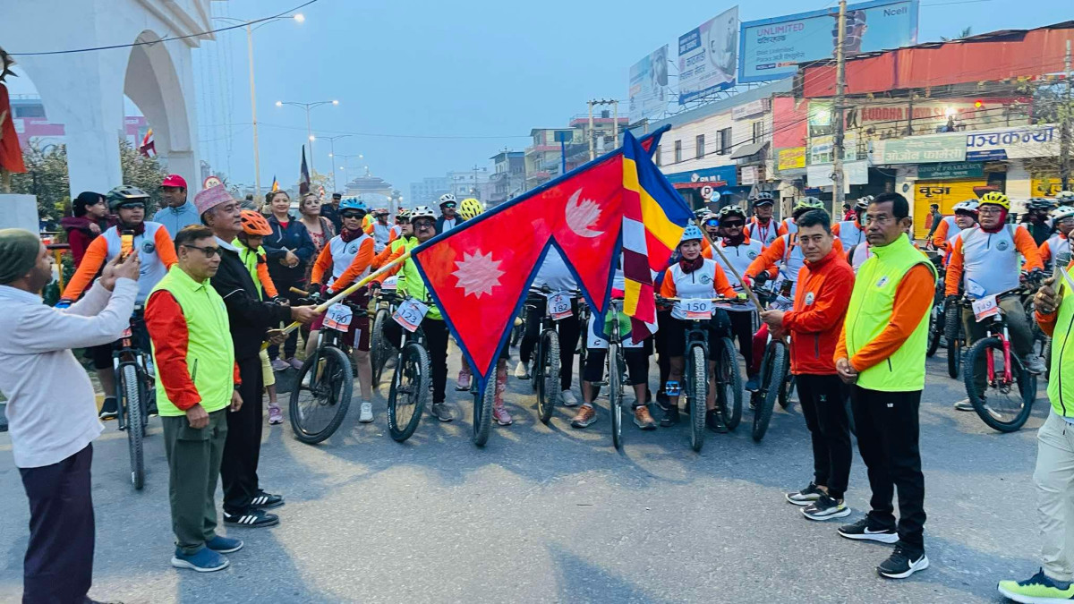 पर्यटन प्रर्बधनका लागी आयोजित “बुद्ध ज्ञान साईकल यात्रा“सुभारम्भ , ८ बर्षिय बालक देखी ७६ बर्षिय जेष्ठ नागरिक समेत सहभागी (फोटो फिचर)