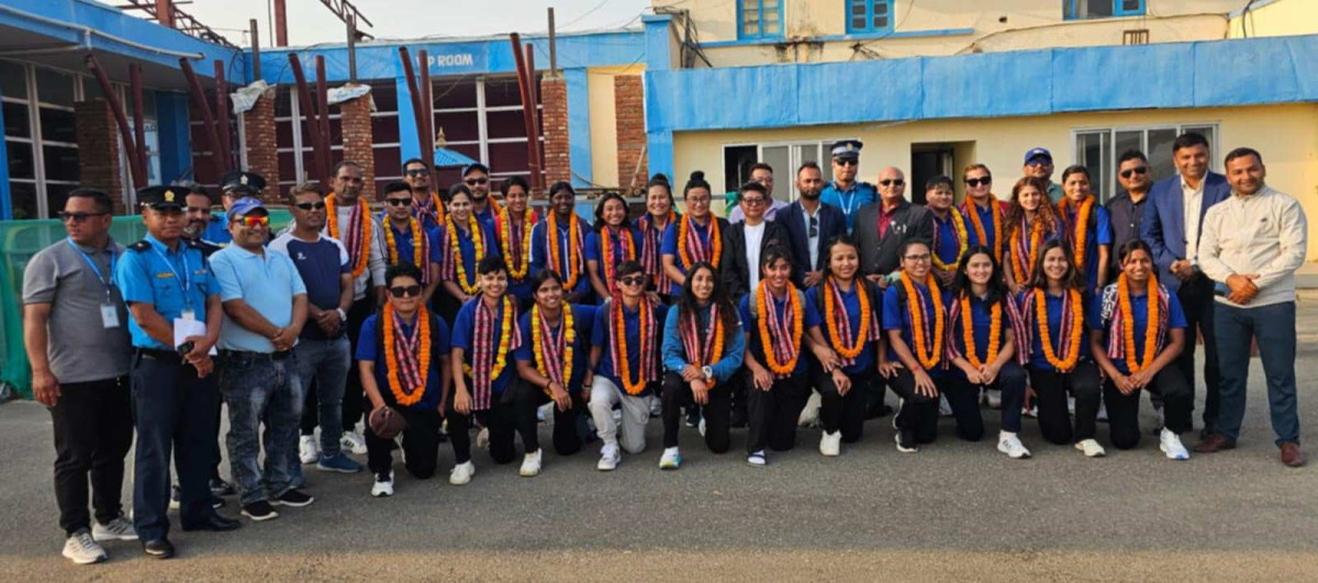 प्रशिक्षणका लागि राष्ट्रिय महिला क्रिकेट टिम भैरहवामा, क्रिकेट संघद्वारा स्वागत