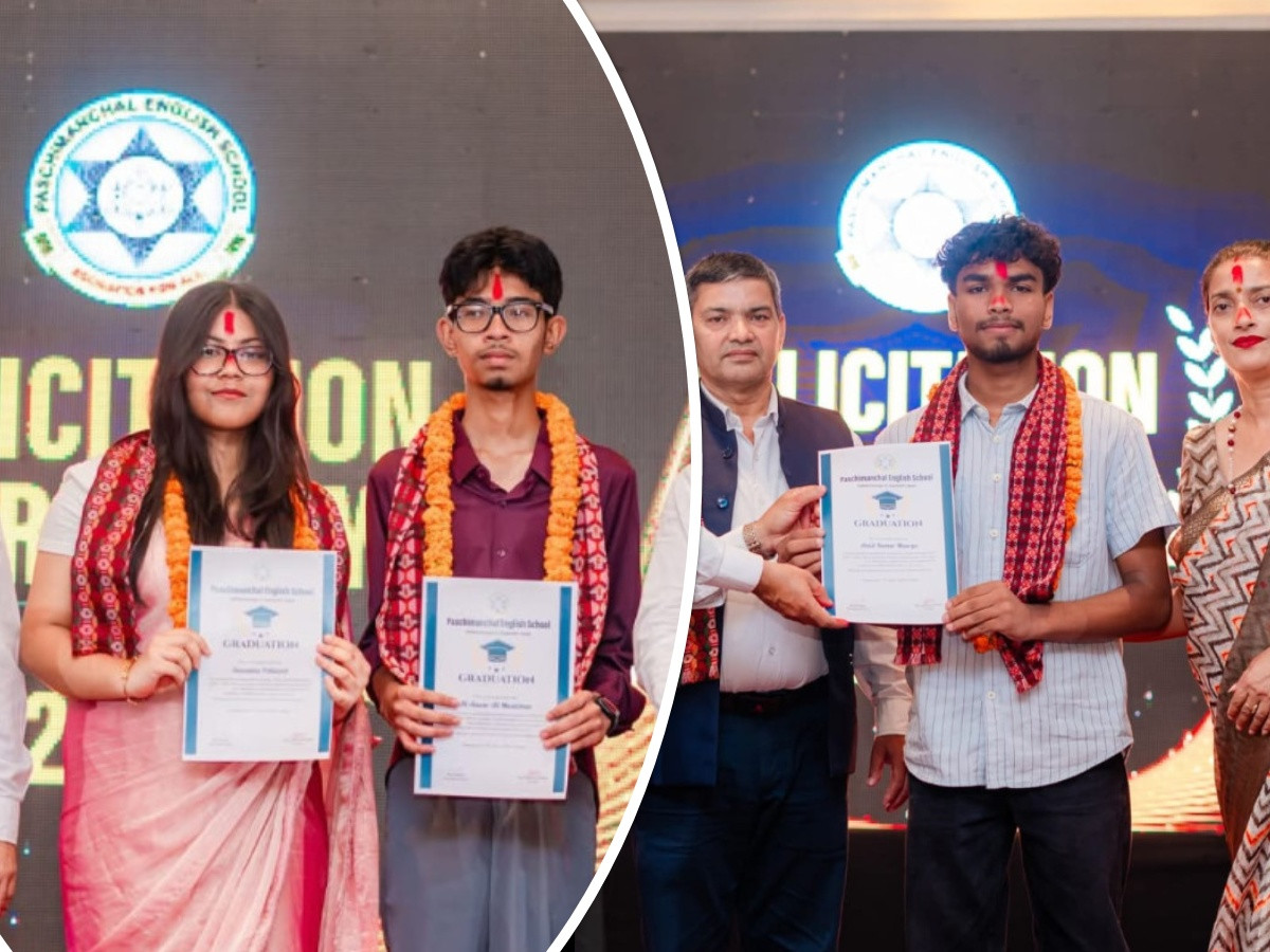 एसईईमा चार जीपीए ल्याउने दुईसहित ६१ विद्यार्थीलाई पश्चिमाञ्चल इङ्लिस स्कूलको सम्मान