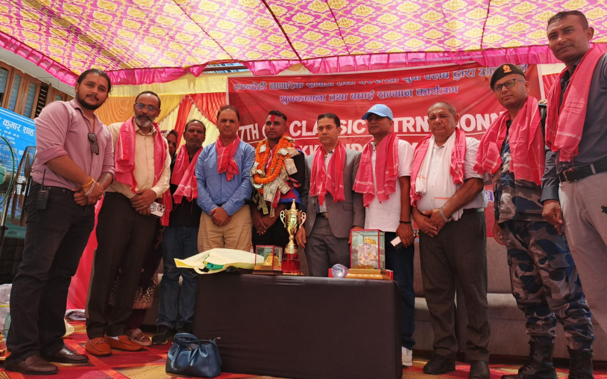 १७औं सिके क्लासिक तेक्वान्डोमा रफिक धुनियाको अन्तर्राष्ट्रिय सफलता, रुपन्देहीमा सम्मान समारोह सम्पन्न