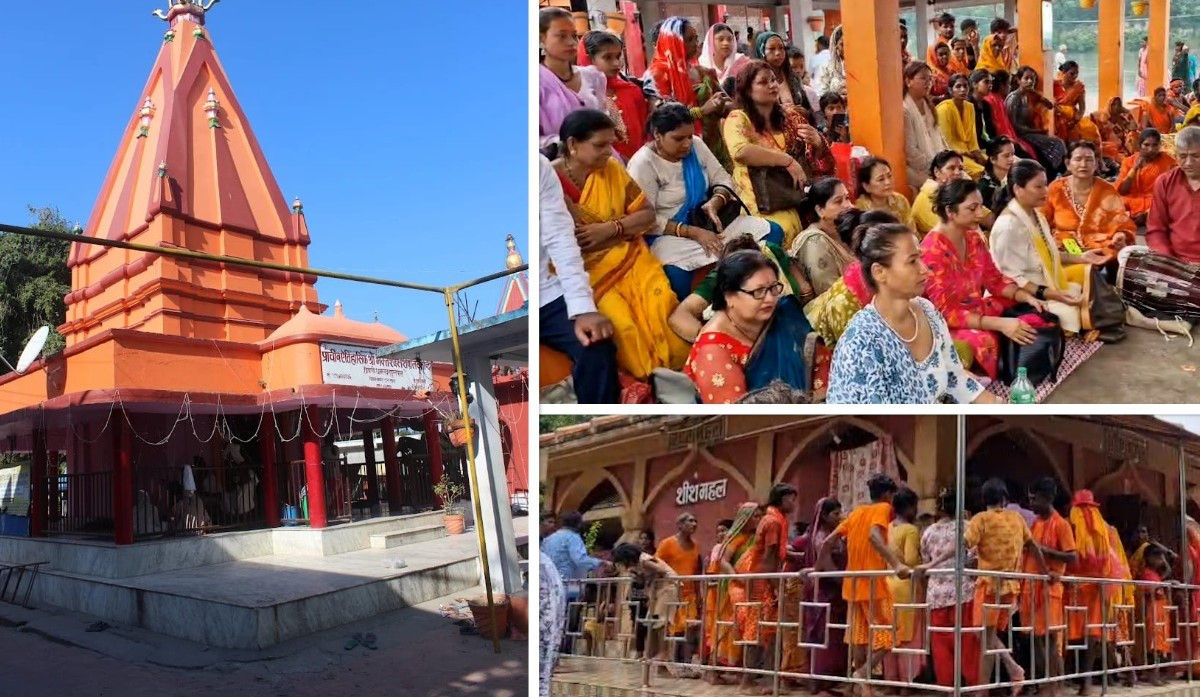 श्रिवेणी धाममा भक्तजनहरुको घुइचो