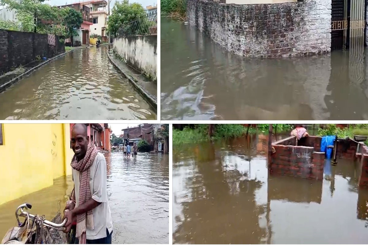 वर्षासँगै भैरहवा जलमग्न