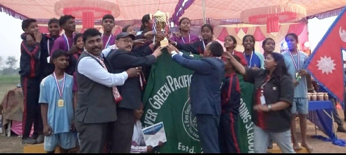 प्रथम प्याब्सन मायादेवी खेल महोत्सवको उपाधि एभरग्रीन हाइस्कुललाई