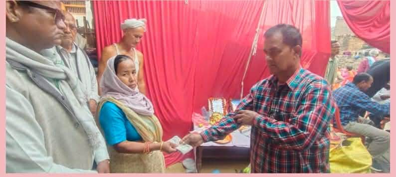 श्रमिक सघद्धारा कृयाखर्च बापत २५ हजार रुपैया हस्तान्तरण