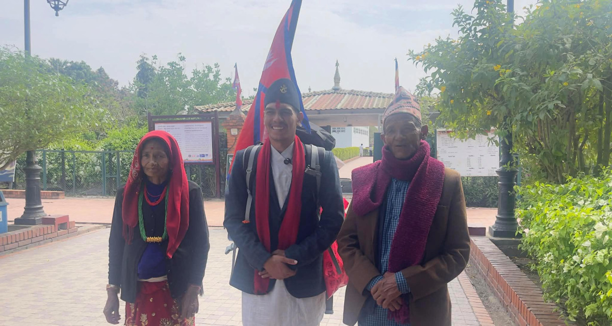 ‘नेपाल चिन्ने, नेपाल बनाउने अभियान’सहित सल्यानका युवाले लुम्बिनीबाट सुरु गरे ‘महान नेपाल ५ वर्षे राष्ट्रिय पदयात्रा’